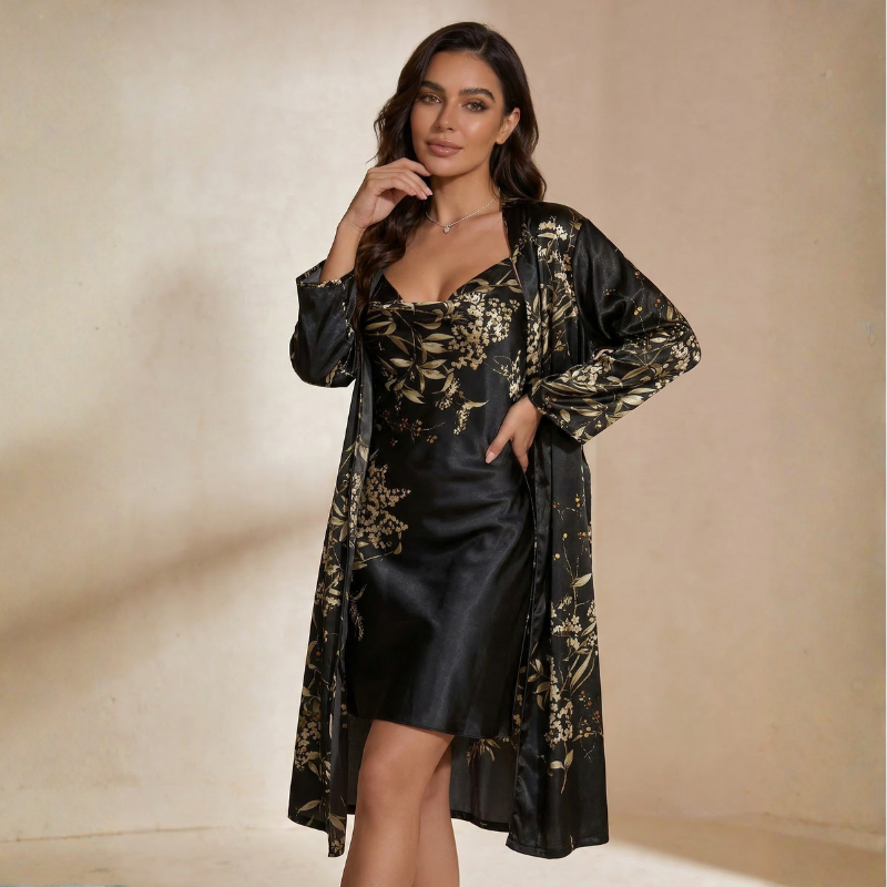 Seidennachthemd Golden Whisper Kimono