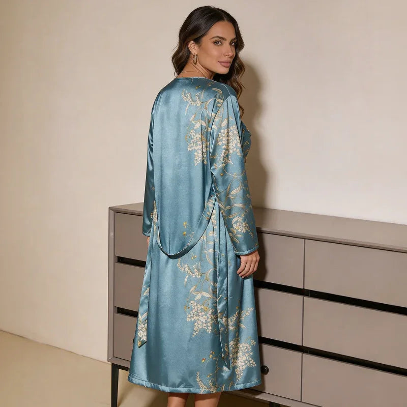 Nightgown Kimono Set Embroidery