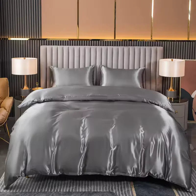 Premium beddengoedset met pluche dekbed en zijdezachte textuur