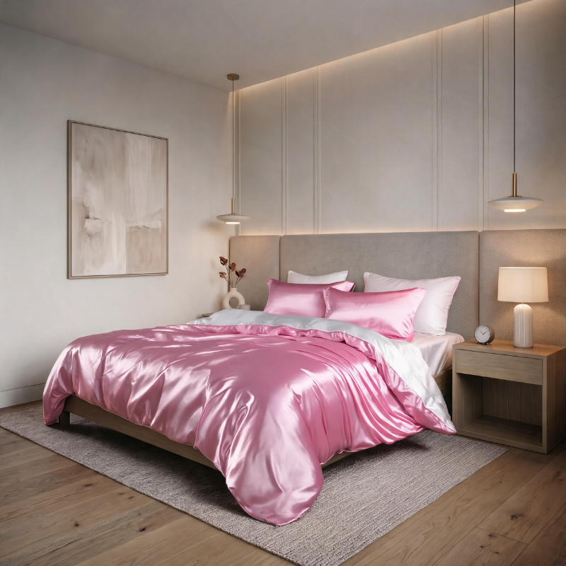 Ensemble King Satin avec drapé liquide et finition brillante
