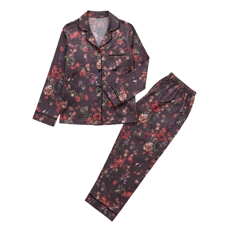 Velvet Garden Satin Pajama Set