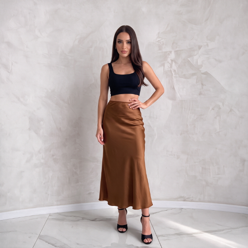 Seidennachthemd mit Spitzen-Robe Duo