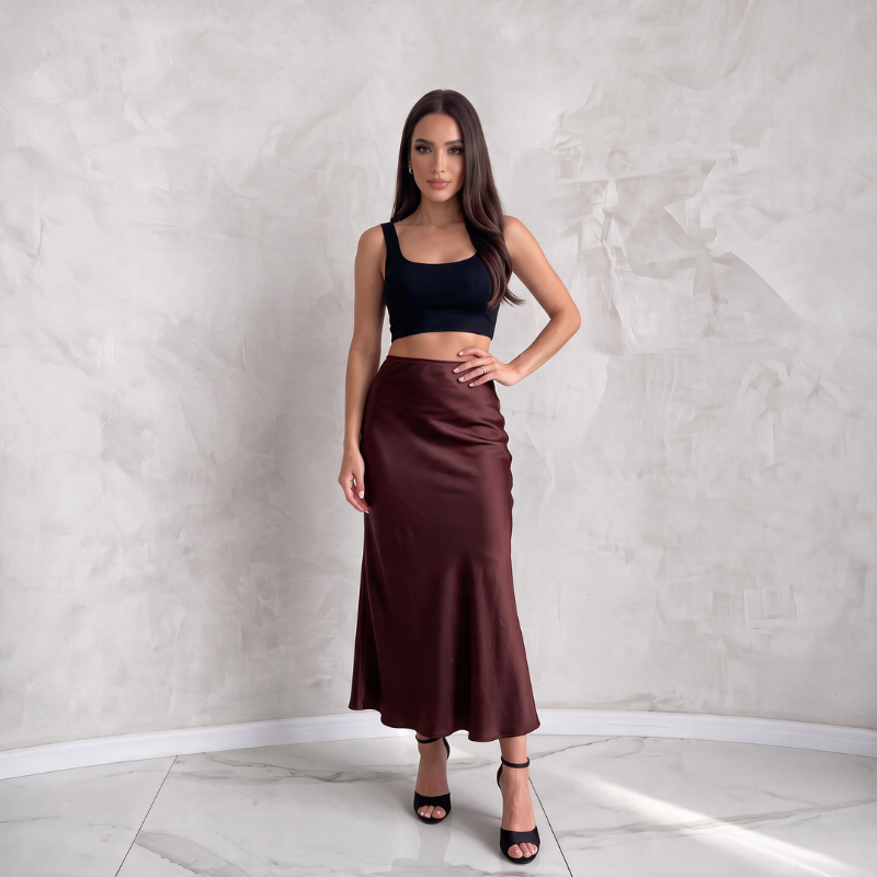 Silky Luxe Maxi Skirt - Statement