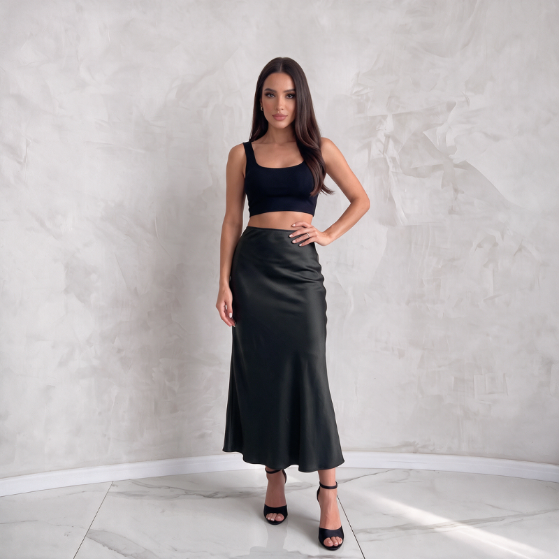 Seidennachthemd mit Spitzen-Robe Duo