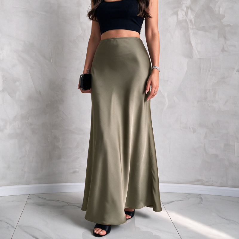 Silky Luxe Maxi Skirt - Statement