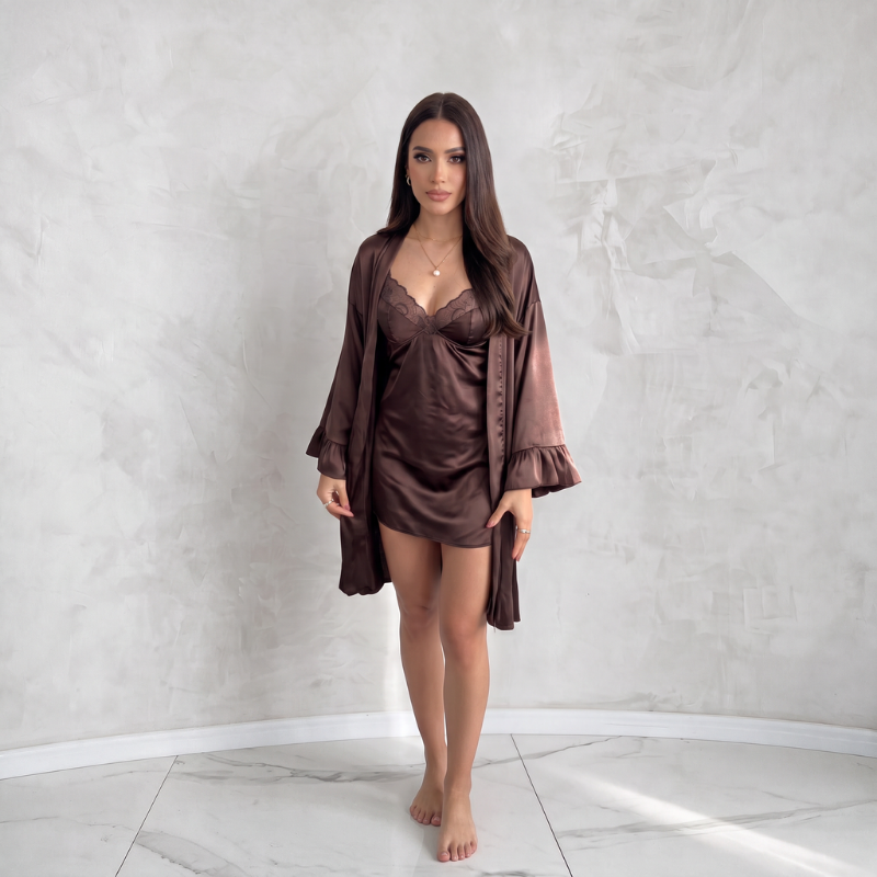 Silky Classy Lace Sleepwear Duo