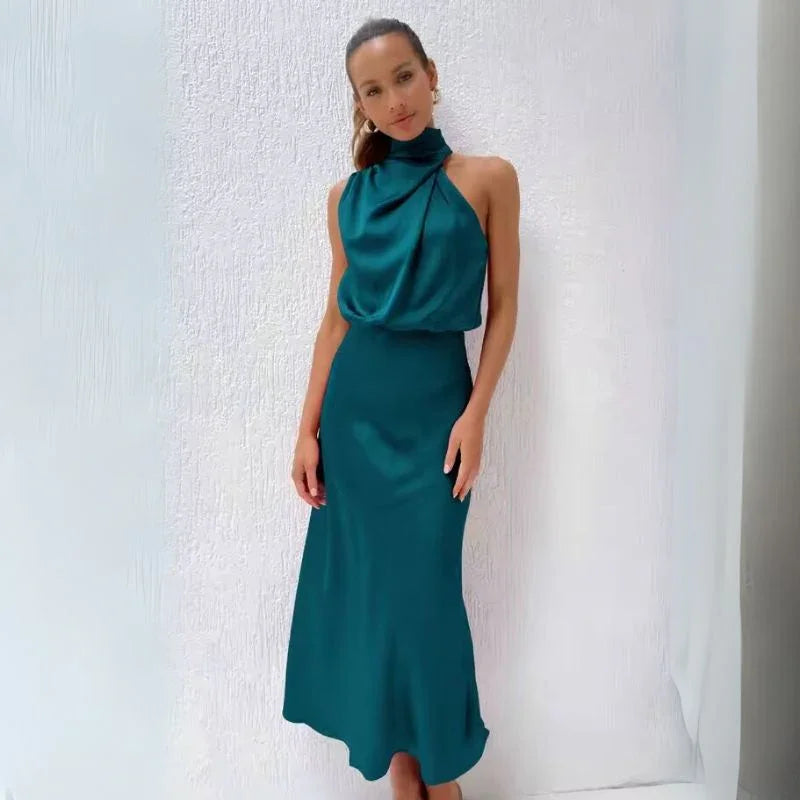 Φόρεμα από μετάξι Midi Casual Lounge