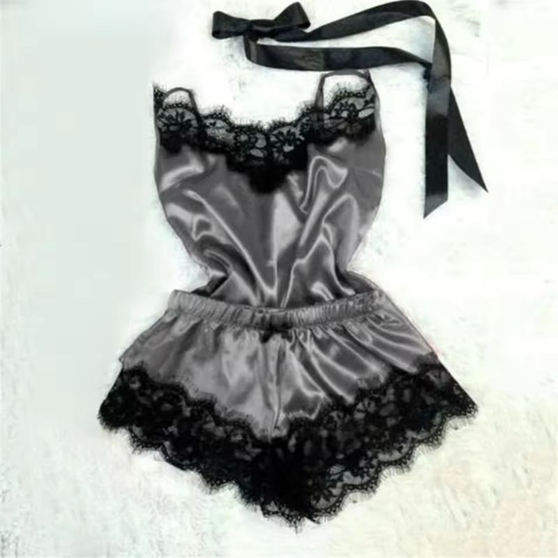 Silk Babydoll Lace Trim Elegance