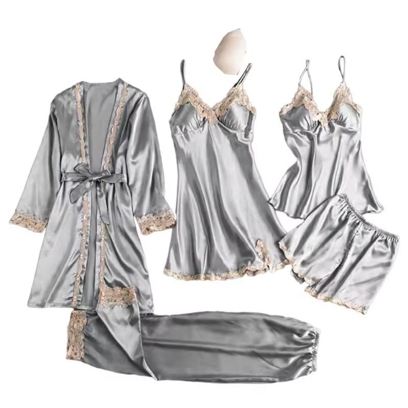 Silk Pajama Set 5‑Piece Lounge Deluxe