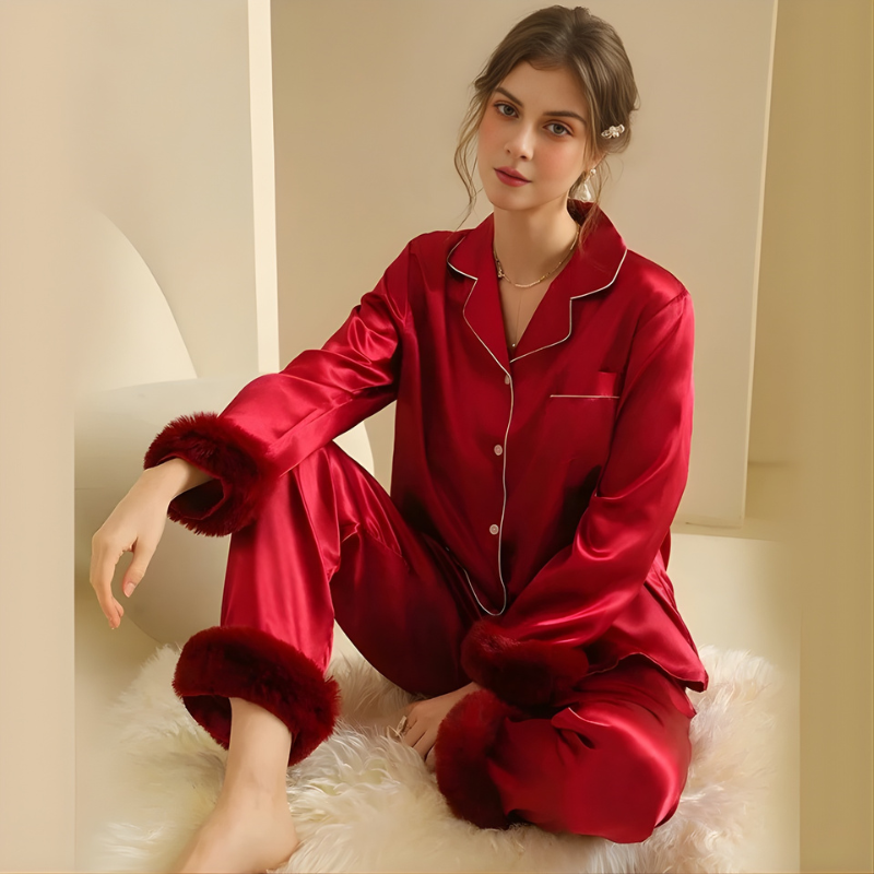 Eternal Grace Satin Pajama Set