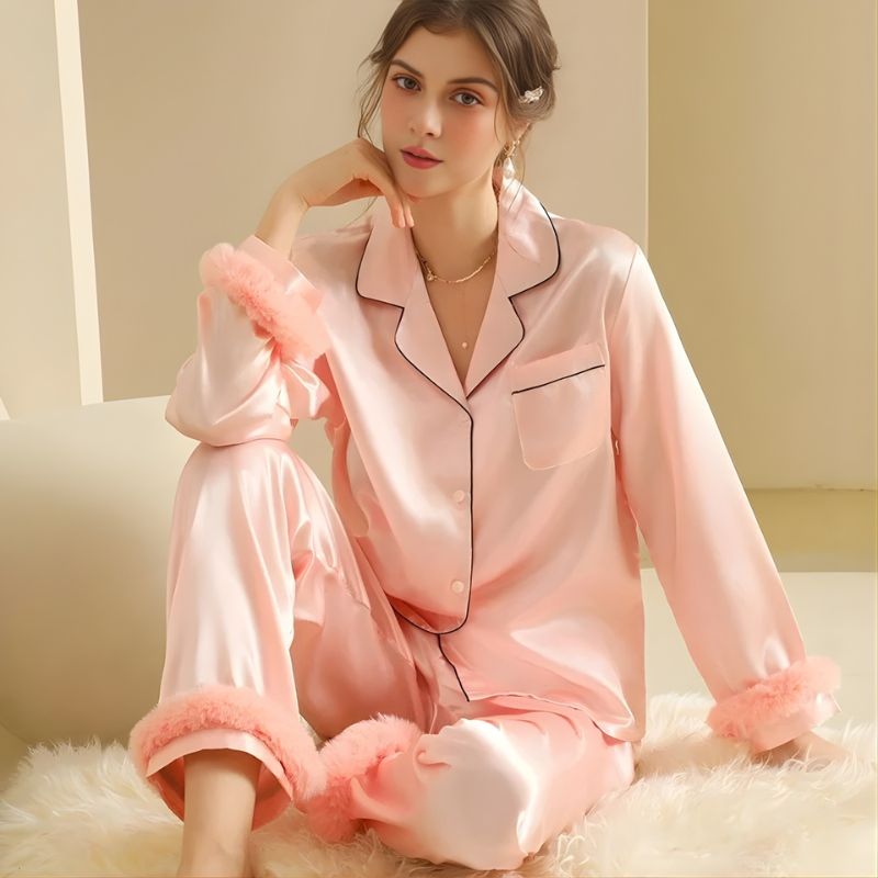 Eternal Grace Satin Pajama Set