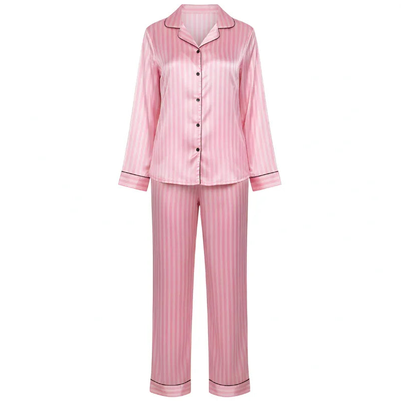 Pajama Set Buttons Long Pajama