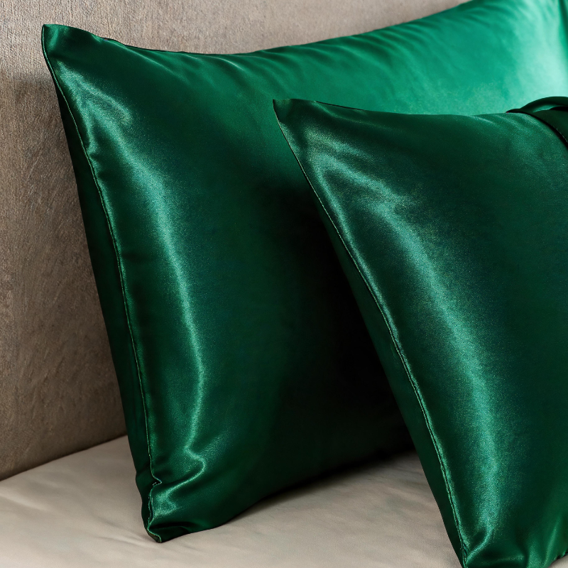 Taies d'oreiller en satin avec sensation de fraîcheur 