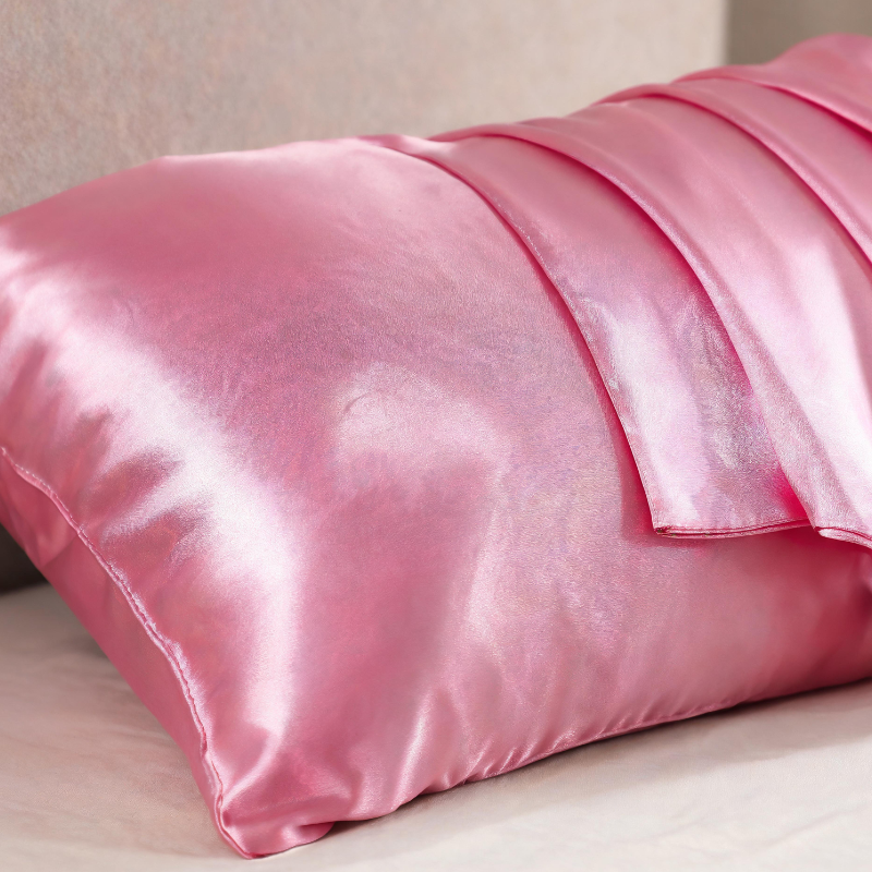Taies d'oreiller en satin avec sensation de fraîcheur 