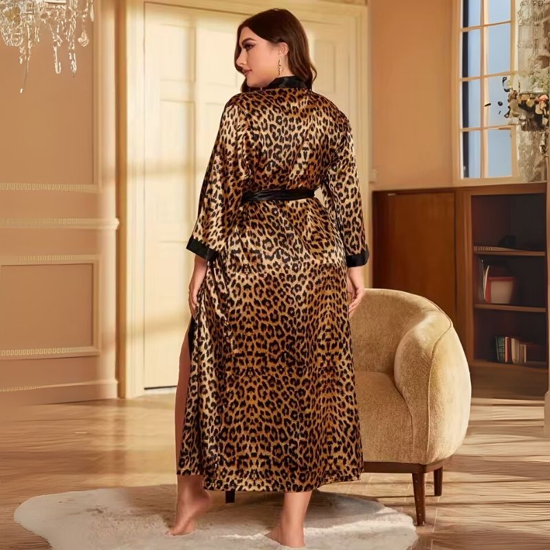 Silk Robe Long Wild Elegance