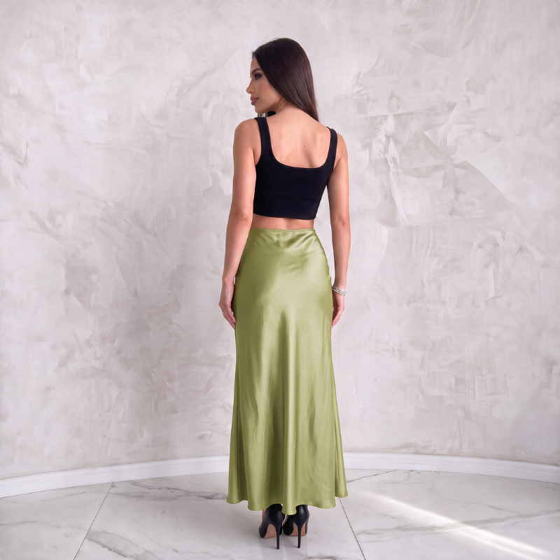 Silky Luxe Maxi Skirt - Feminine Feel