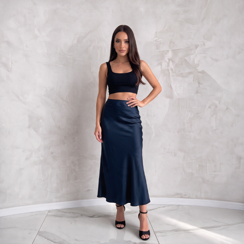 Silky Luxe Maxi Skirt - Luxury Base