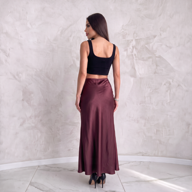 Silky Luxe Maxi Skirt - Luxury Base