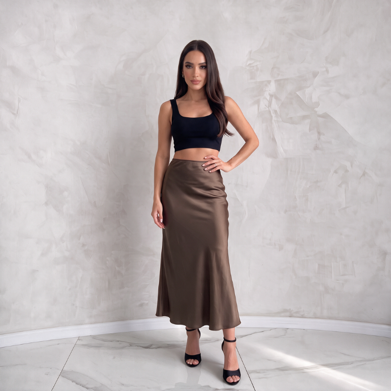 Silky Luxe Maxi Skirt - Statement