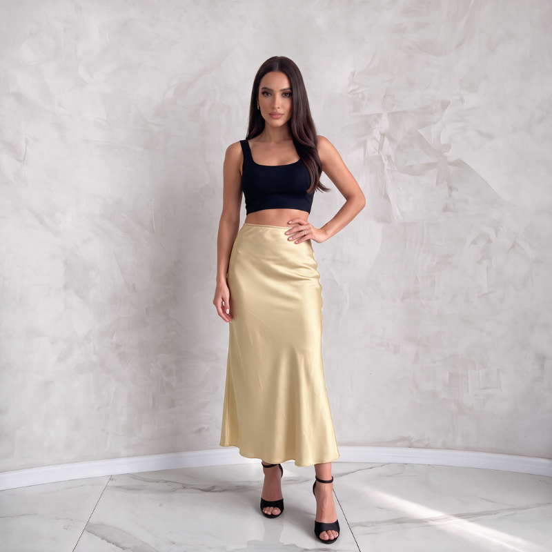 Silky Luxe Maxi Skirt - Statement