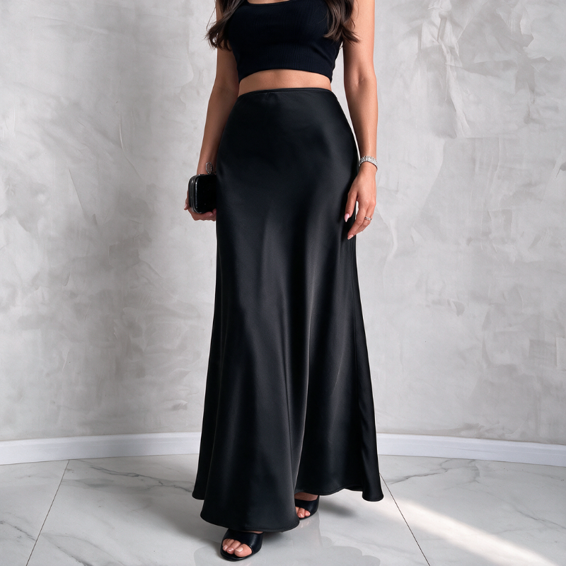 Silky Luxe Maxi Skirt - Luxury Base
