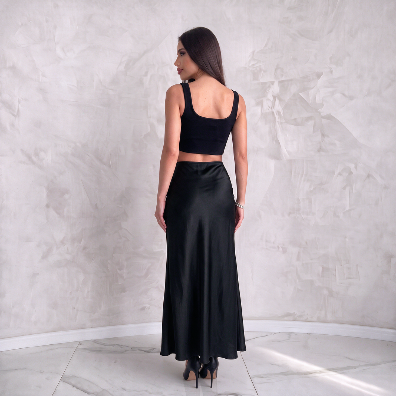 Silky Luxe Maxi Skirt - Luxury Base