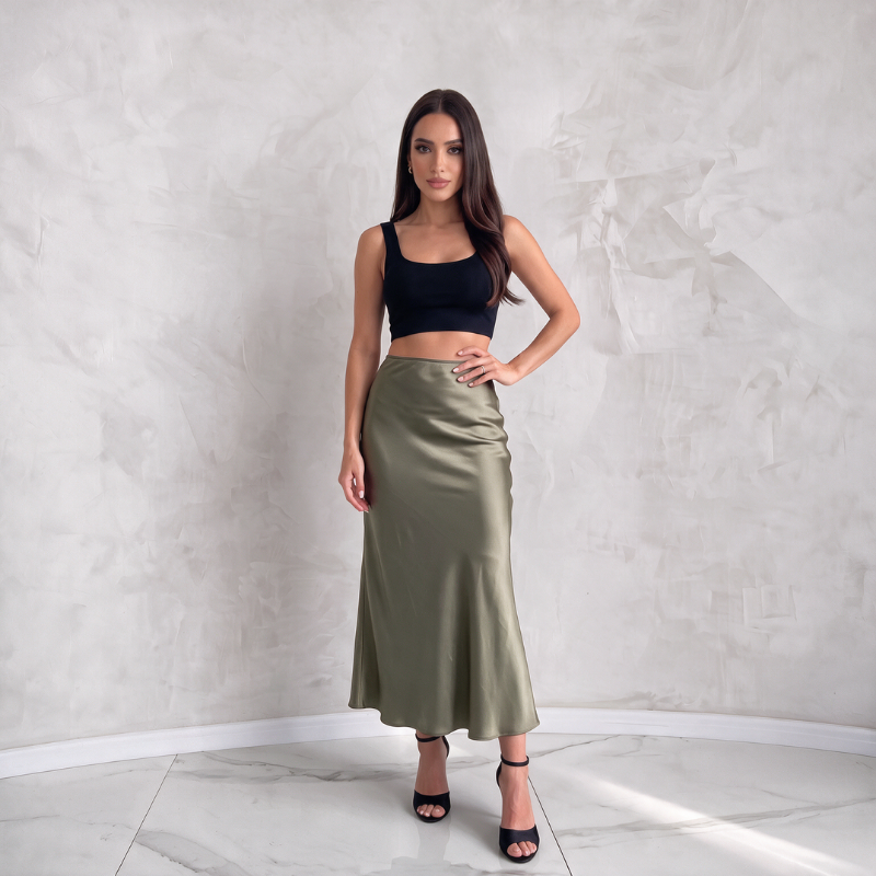 Silky Luxe Maxi Skirt - Statement