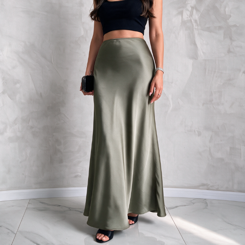 Silky Luxe Maxi Skirt - Statement