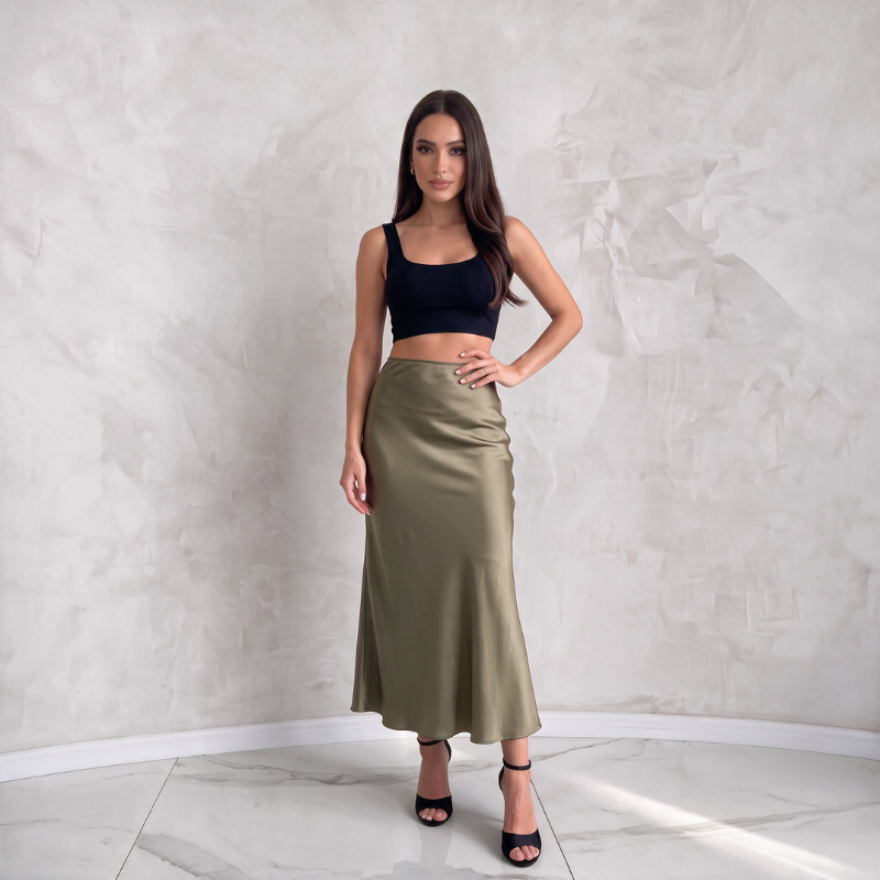 Silky Luxe Maxi Skirt - Statement