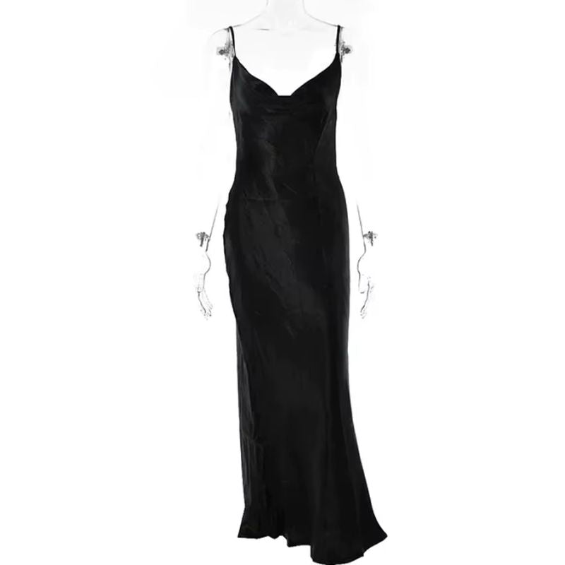 Silk Dress Simple Slip Lounge Fit