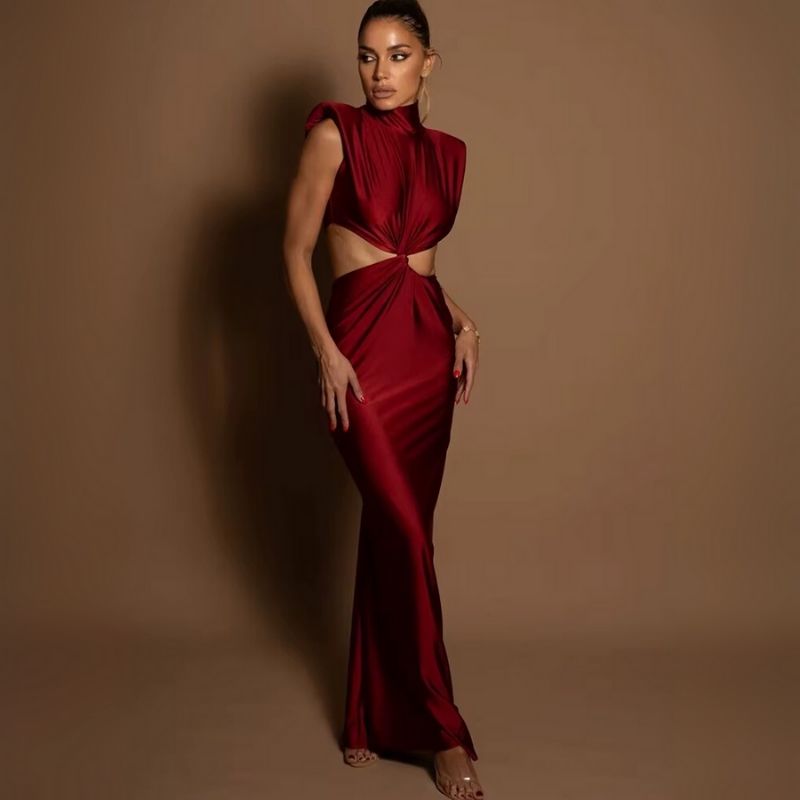 Silk Dress High Neck Infinite Grace