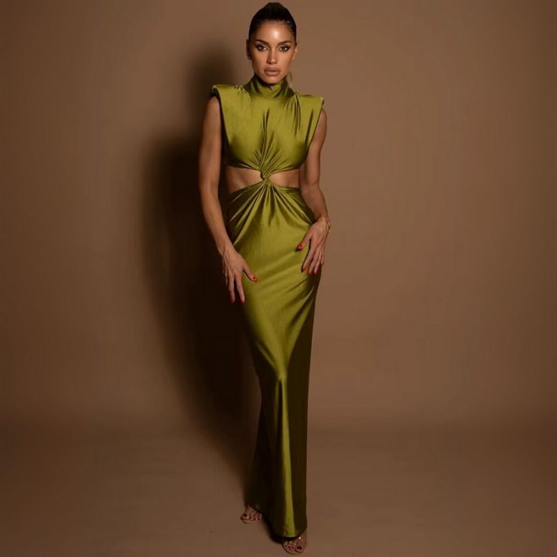 Silk Dress High Neck Infinite Grace