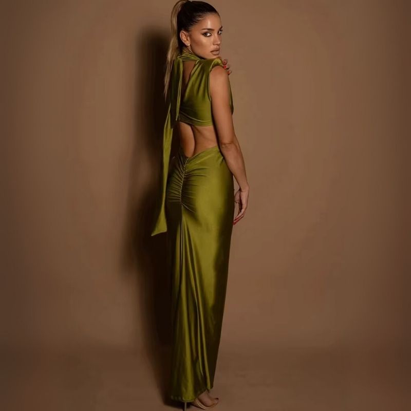 Silk Dress High Neck Infinite Grace