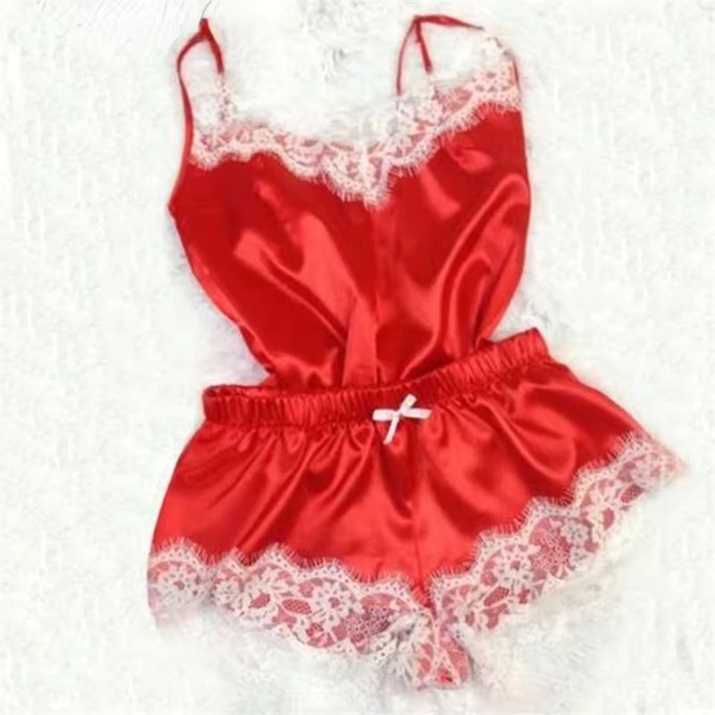 Silk Babydoll Lace Trim Elegance