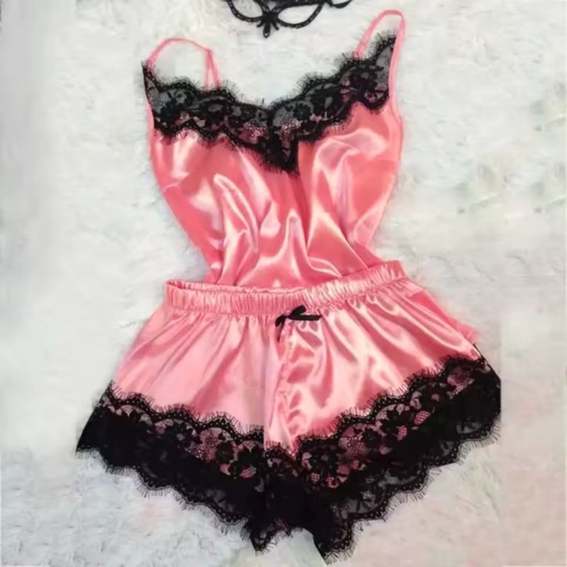 Silk Babydoll Lace Trim Elegance