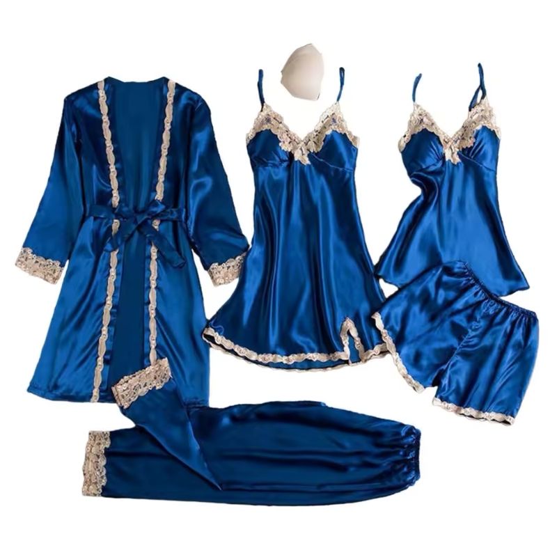 Silk Pajama Set 5‑Piece Lounge Deluxe